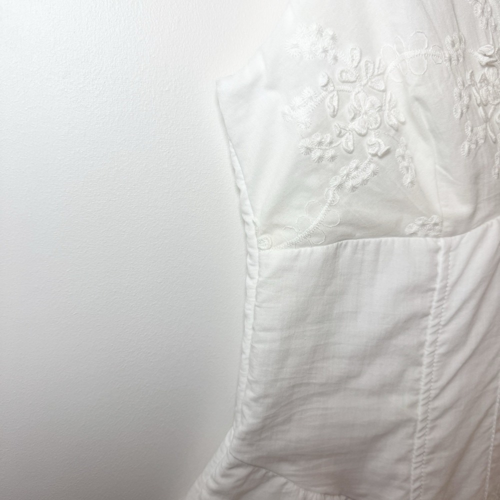 Wild Fable White Cotton Embroidered Corset Long Dress S TikTok Romantic Feminine - Picture 5 of 15